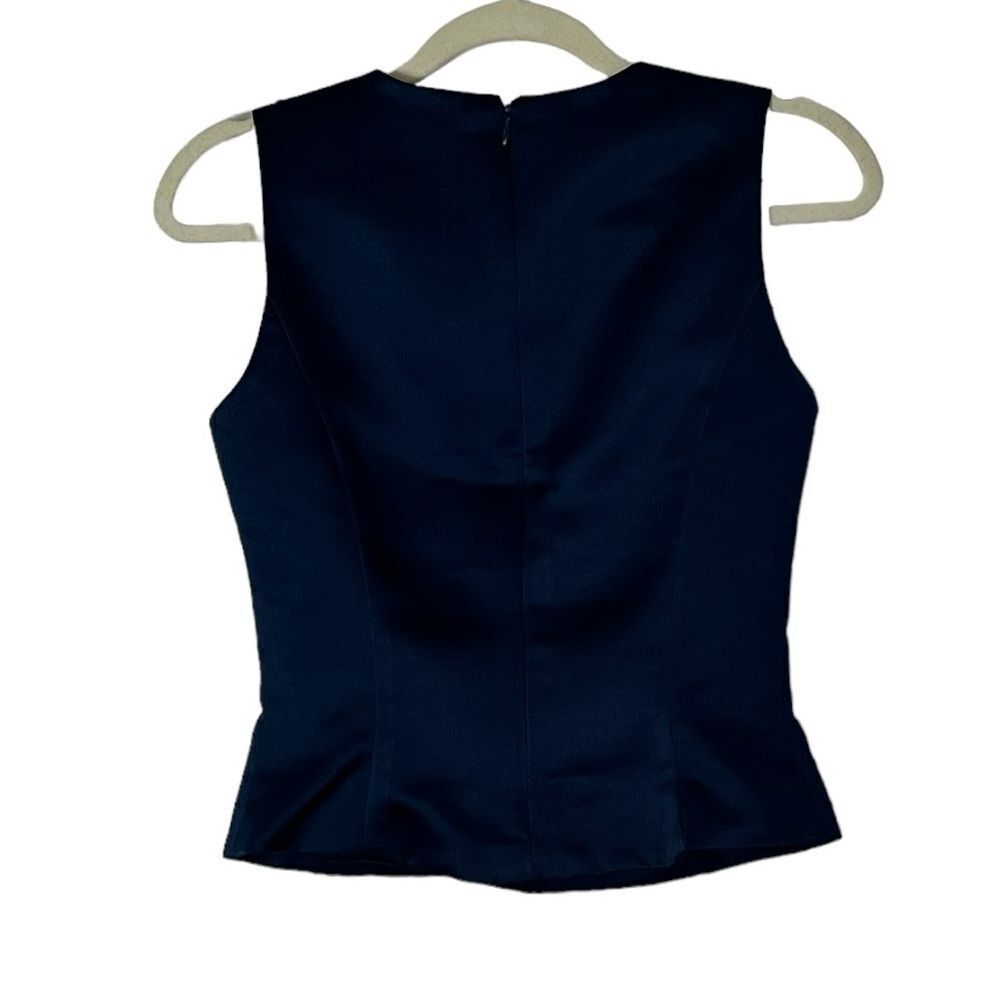 Vera Wang Women’s Navy Sleeveless Top, Size 8, NWOT - Picture 2 of 5